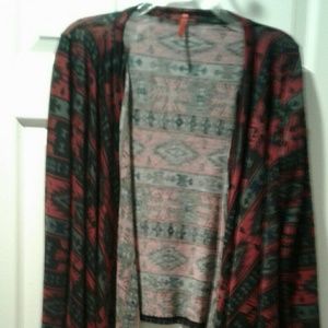 Red Sweater Jacket Medium